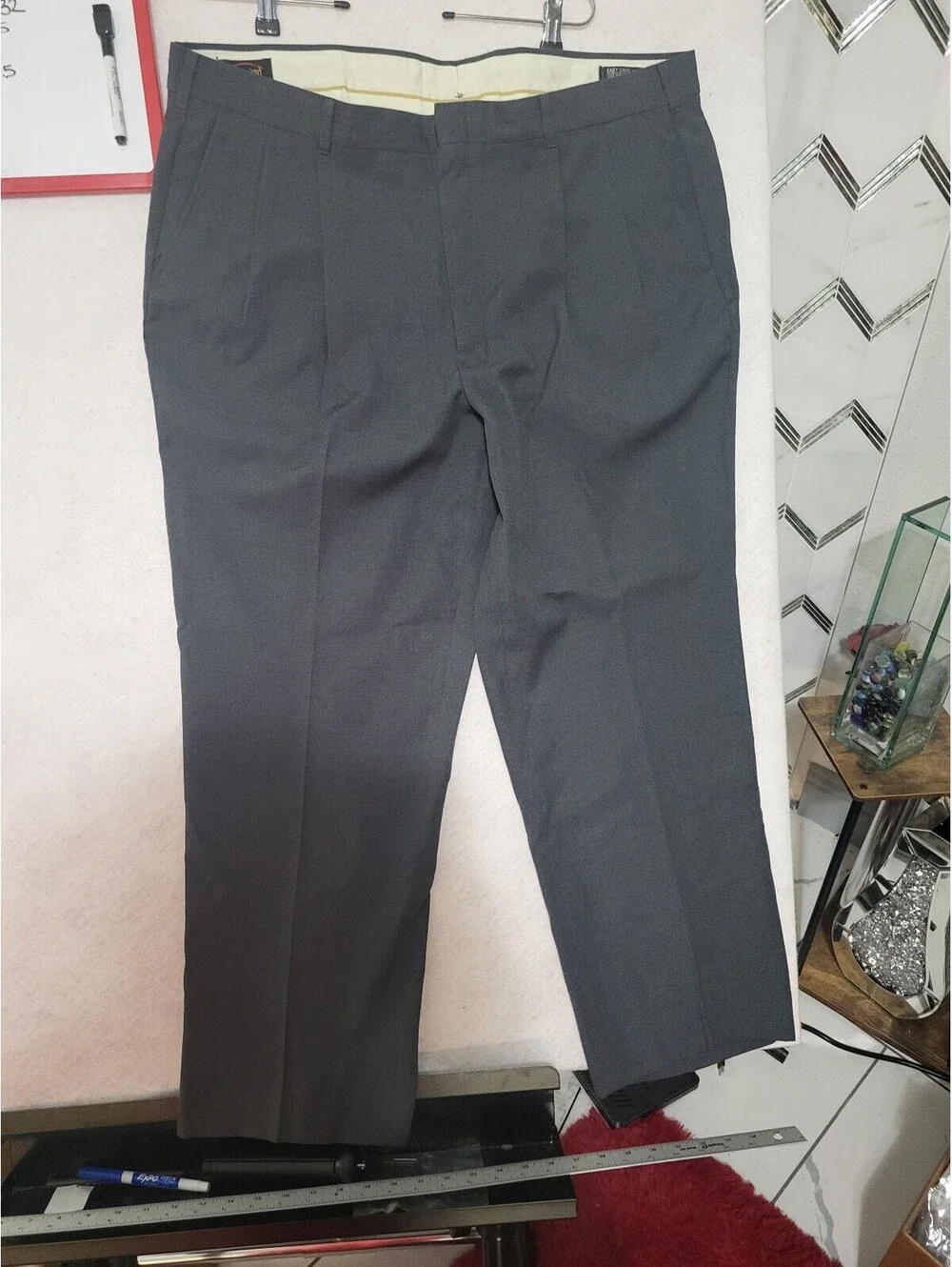 Men's Classic Gray Dress Pants Size 42x32
